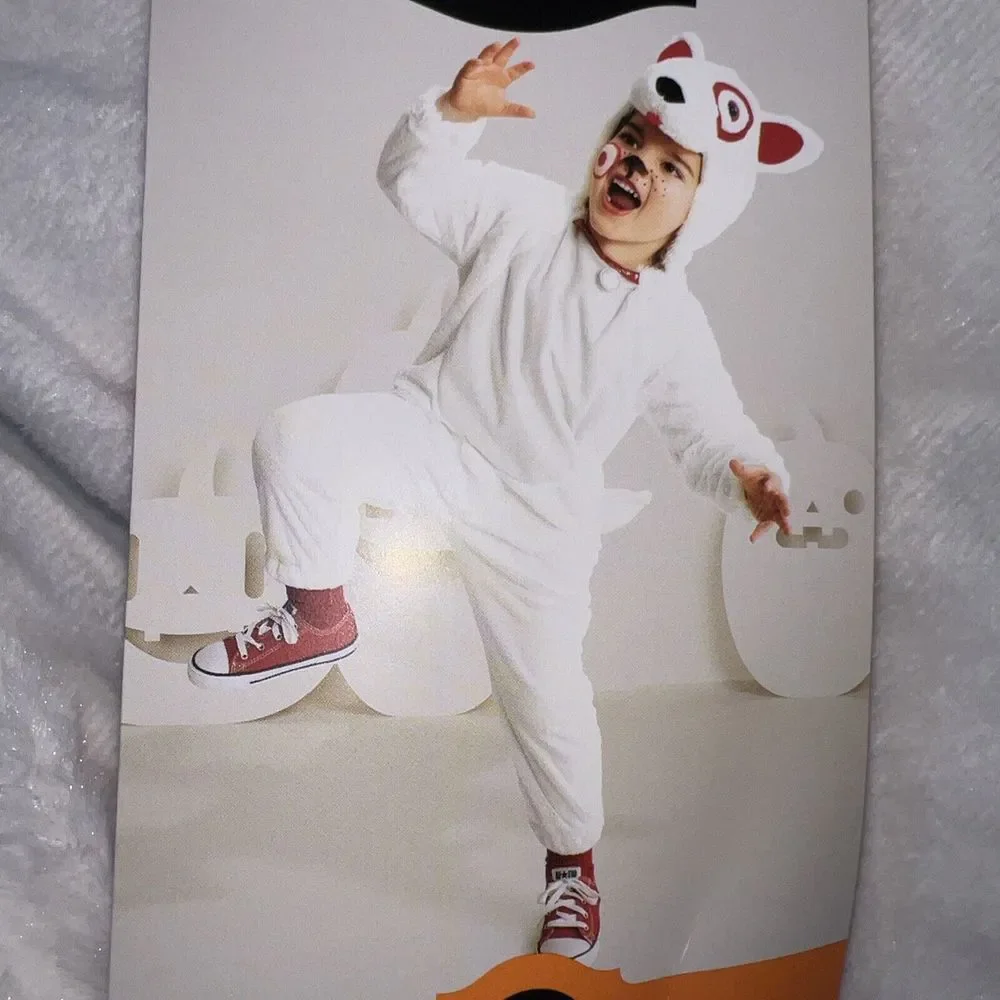 Target Bullseye Dog Toddler Halloween Costume Jumpsuit Hyde & EEK! 2T-3T‎ - Picture 2 of 6